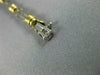 ESTATE LONG 1.0CT DIAMOND 14K WHITE & YELLOW GOLD 3D CLASSIC BOW TENNIS BRACELET