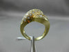 ESTATE WIDE .90CT ROUND & BAGUETTE DIAMOND 14K YELLOW GOLD 3D INFINITY LOVE RING