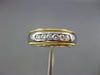 ESTATE .26CT DIAMOND 18KT TWO TONE GOLD 7 STONE ROUND WEDDING ANNIVERSARY RING