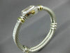 LARGE DAVID YURMAN 18K YELLOW GOLD & 925 STERLING SILVER MABE PEARL WATCH #26600