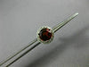 ESTATE 1.94CT DIAMOND & AAA GARNET 14KT WHITE GOLD 3D ROUND HALO STUD EARRINGS