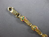 ESTATE MULTI COLOR ENAMEL 14K YELLOW GOLD 3D CLASSIC SLIPPER FUN BRACELET #27917