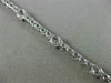 ESTATE LARGE 6.0CT DIAMOND 14KT WHITE GOLD 3D CLASSIC ROUND TENNIS BRACELET