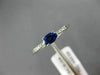 .45CT DIAMOND & AAA OVAL SAPPHIRE 14K WHITE GOLD CLASSIC FRIENDSHIP PROMISE RING