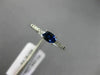 .45CT DIAMOND & AAA OVAL SAPPHIRE 14K WHITE GOLD CLASSIC FRIENDSHIP PROMISE RING