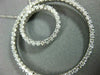 ESTATE 1.45CT DIAMOND 14K WHITE GOLD 3D DOUBLE CIRCLE OF LIFE LOVE PENDANT #1081
