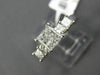 ESTATE 1.31CT PRINCESS DIAMOND 14K WHITE GOLD CLASSIC FIVE STONE ENGAGEMENT RING