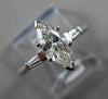 ESTATE WIDE .95CT DIAMOND MARQUISE 14K WHITE GOLD 3 STONE ENGAGEMENT RING #22182