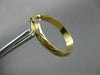 ESTATE 14KT YELLOW GOLD 3D CLASSIC MATTE & SHINY X LOVE HOOP EARRINGS #26314