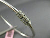 ESTATE .70CT DIAMOND 14KT WHITE GOLD 3D MOVABLE CIRCLE OF LIFE BANGLE BRACELET