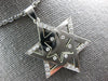 .52CT DIAMOND 14K WHITE GOLD STAR OF DAVID DOUBLE PLATED ETOILE FLOATING PENDANT
