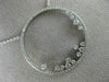 ESTATE LARGE .68CT DIAMOND 18KT WHITE GOLD CIRCLE OF LIFE FLOATING LOVE NECKLACE
