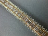 ESTATE WIDE 11.12CT WHITE & PINK DIAMOND 18KT WHITE & ROSE GOLD TENNIS BRACELET