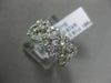 ESTATE WIDE .81CT DIAMOND 18KT WHITE GOLD SEMI ETERNITY WEDDING ANNIVERSARY RING