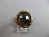 ESTATE 5.0CT AAA SMOKY TOPAZ 14KT ROSE GOLD 3D SOLITAIRE FILIGREE FUN RING