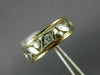ANTIQUE .35CT DIAMOND 14K WHITE YELLOW GOLD FILIGREE ETERNITY WEDDING RING 21370