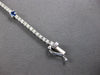 2.69CT DIAMOND & AAA SAPPHIRE 14K WHITE GOLD 3D CLASSIC ETERNITY TENNIS BRACELET