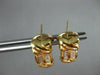 ESTATE LONG 1.12CT DIAMOND BAGUETTE 14K YELLOW GOLD CLIP ON EARRINGS !!! #17948