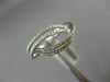 ESTATE .37CT DIAMOND 18KT WHITE GOLD MULTI ROW INFINITY SEMI ETERNITY LOVE RING