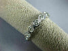 ESTATE 1.05CT DIAMOND 14K WHITE GOLD 3D ETERNITY WEDDING ANNIVERSARY RING #16998