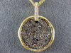 ESTATE 1.54CT MULTI COLOR FANCY DIAMOND 14KT YELLOW GOLD 3D BY THE YARD PENDANT