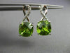 ESTATE 14KT WHITE GOLD HANGING EARRINGS. 3D SQUARE INFINITY DESIGN