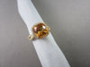 ESTATE WIDE 3.79CTW AAA CITRINE & DIAMOND 18KT YELLOW GOLD RING