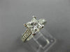 ESTATE 1.27CT DIAMOND PLATINUM 3D FILIGREE HEART MILGRAIN ENGAGEMENT RING #25486