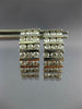 ESTATE 1.55CT DIAMOND 14KT WHITE GOLD 3D 3 ROW CHANNEL HANGING EARRINGS #1122