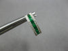 .76CT DIAMOND & AAA EMERALD 14KT WHITE GOLD 3D BAGUETTE & ROUND HUGGIE EARRINGS