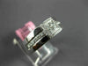WIDE .36CT DIAMOND 18K WHITE GOLD 3D ROUND & PRINCESS INVISIBLE ANNIVERSARY RING