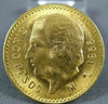 ESTATE 22KT YELLOW GOLD 3D 1955 CINCO PESOS GOLD COIN #20885