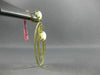 ESTATE LARGE AAA MOON STONE 14KT YELLOW GOLD MULTI OVAL CLIP ON HANGING EARRINGS