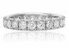 ESTATE 1.60CT DIAMOND 18KT WHITE GOLD 3D ROUND ETERNITY WEDDING ANNIVERSARY RING