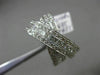 ESTATE LARGE 2.30CT ROUND & PRINCESS DIAMOND 14KT WHITE GOLD X LOVE DOUBLE RING