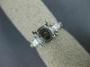 ESTATE .40CT DIAMOND 14KT WHITE GOLD 3D FILIGREE SEMI MOUNT ENGAGEMENT RING #937