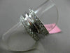 ESTATE .75CT DIAMOND 18KT WHITE GOLD 3 ROW SEMI ETERNITY ANNIVERSARY SOLID RING