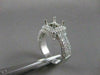ESTATE 1.64CTW DIAMOND 14KT WHITE GOLD PAVE SEMI MOUNT ENGAGEMENT RING #19867