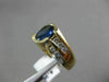 ESATE WIDE 1.89CT DIAMOND & SAPPHIRE 14K TWO TONE GOLD SEMI BEZL ENGAGEMENT RING
