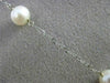 ESTATE AAA PEARL 14KT WHITE GOLD 3D BY THE YARD DIAMOND CUT NECKLACE #24945