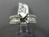 ESTATE .72CT DIAMOND 18KT WHITE GOLD ROUND & PRINCESS SEMI MOUNT ENGAGMENT RING