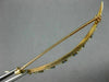 ANTIQUE .60CT AAA SAPPHIRE & SOUTH SEA PEARL 14KT YELLOW GOLD BROOCH PIN #26420