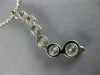 ESTATE LARGE 2.21CT DIAMOND 14KT WHITE GOLD ROUND 7 STONE JOURNEY PENDANT #18485