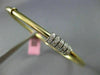 ESTATE .70CT DIAMOND 14KT WHITE & YELLOW GOLD 3D CIRCLE OF LIFE BANGLE BRACELET