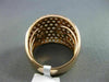 ESTATE LARGE 3.18CT DIAMOND 18KT ROSE GOLD PAVE CLASSIC WEDDING ANNIVERSARY RING