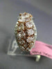 ESTATE WIDE 3.99CT DIAMOND 18KT WHITE & ROSE GOLD MULTI SHAPE INFINITY LOVE RING