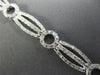 ESTATE WIDE .96CT DIAMOND 14KT WHITE GOLD CLASSIC CIRCLE OF LIFE TENNIS BRACELET