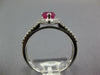 .94CT DIAMOND & AAA RUBY 14KT WHITE GOLD PEAR SHAPE & ROUND HALO FRIENDSHIP RING