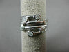 ESTATE WIDE .60CT DIAMOND 14KT WHITE GOLD 3D MULTI ROW 7 STONE LUCKY LOVE RING