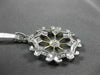 ESTATE LARGE .25CT DIAMOND 14KT WHITE & YELLOW GOLD 3D SNOWFLAKE FILIGRE PENDANT
